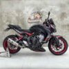 Honda CB650F สีแดงล้อดำ