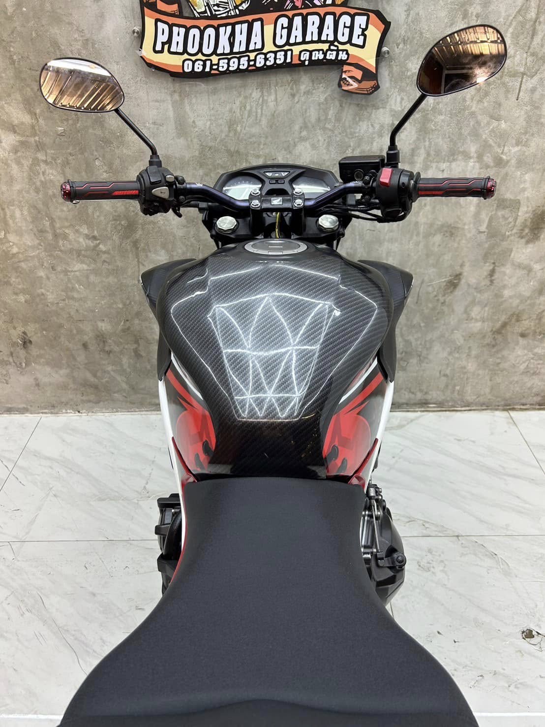 Honda Cb650f สีแดงล้อดำ-05