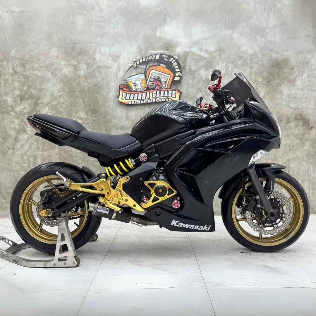 Kawasaki ninja650cc ปี2013 สีดำล้อทอง-003