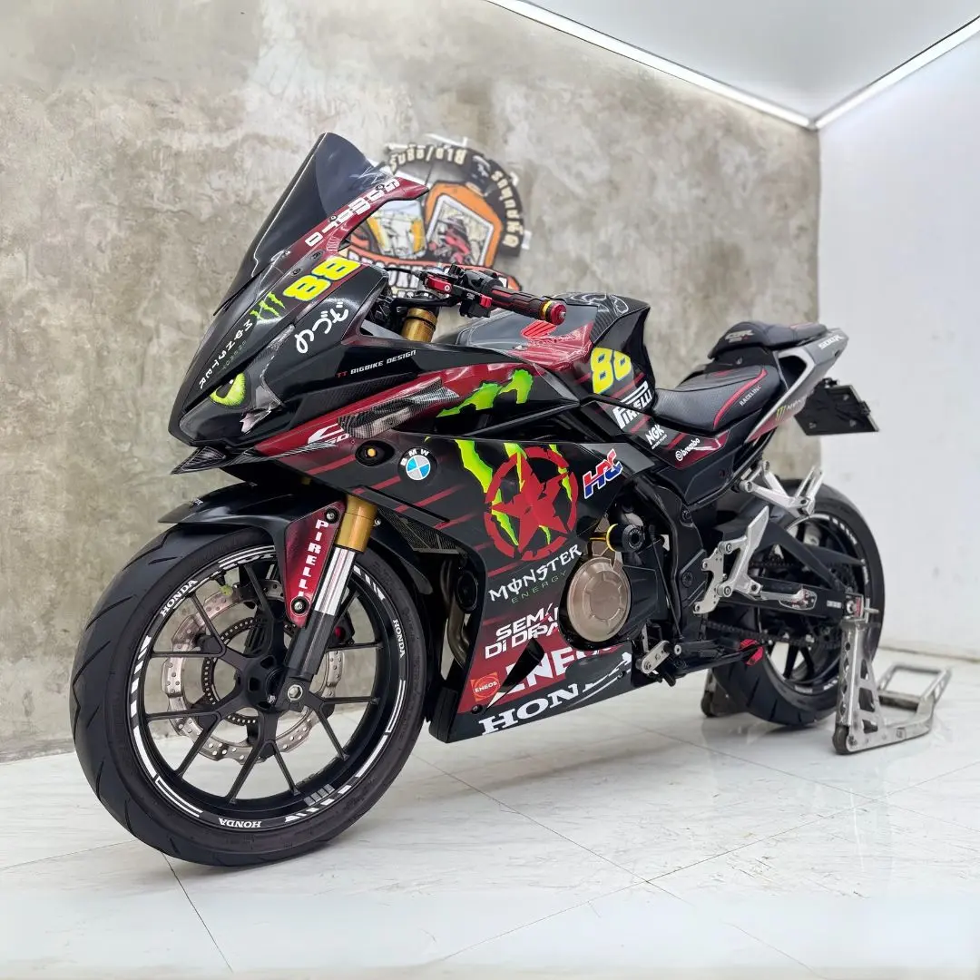 Honda Cbr500r สีดำลายสวย ราคา 79,000 บาท รถมือสองสภาพสวย