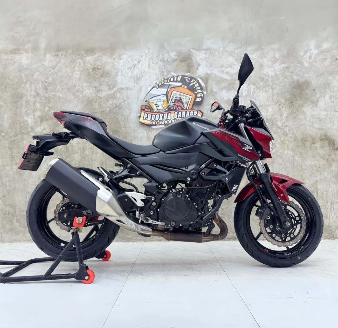 Kawasaki Z400 ปี 2019 สีดำแดง ราคา 99,000 บาท