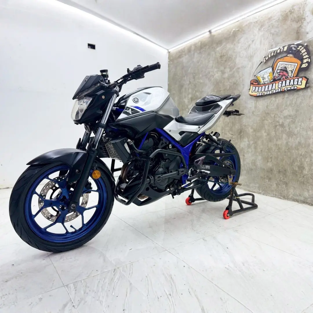Yamaha Mt03 สีขาว รถมือสอง ปี 2015 ราคาเงินสด 49,000บาท